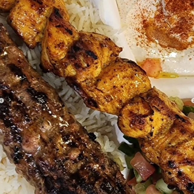 Mix two Kababs Plate.
