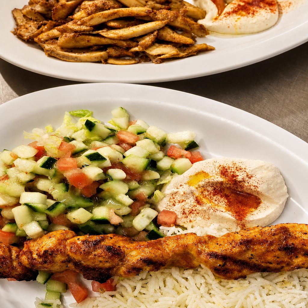 Chicken Kabab Plate.