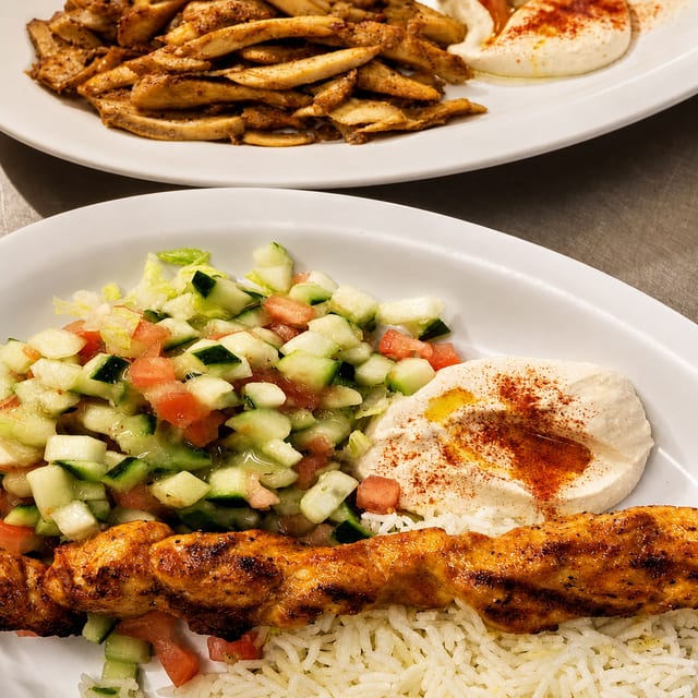 Chicken Kabab Plate.