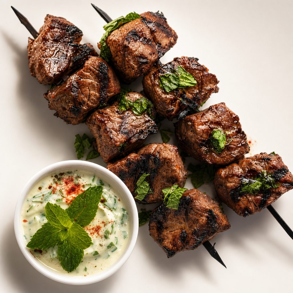 Lamb Shish Kabab Platter - Large.