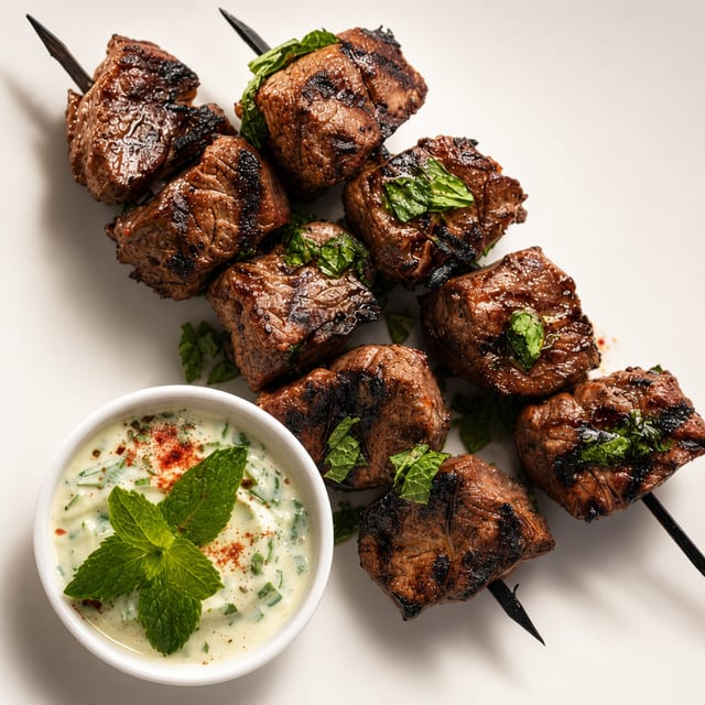 Lamb Shish Kabab Platter - Large.