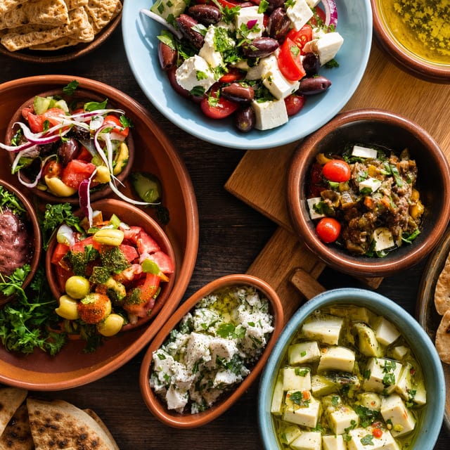 Mediterranean sampler platter (Large).