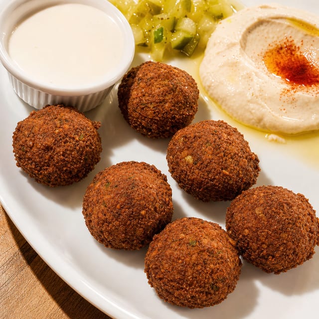 Kids (3) Falafel Plate.