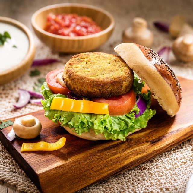 Double Garden Burger.