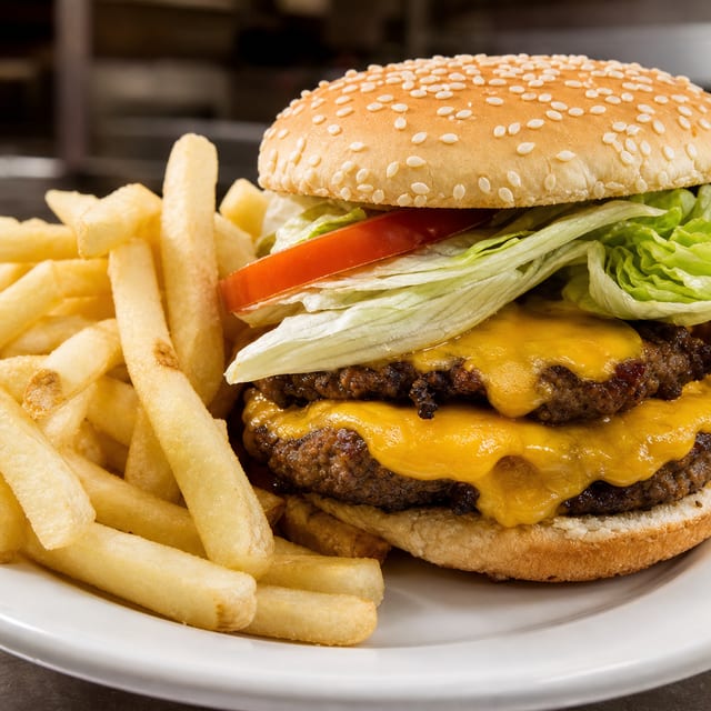 Double Cheese Burger.
