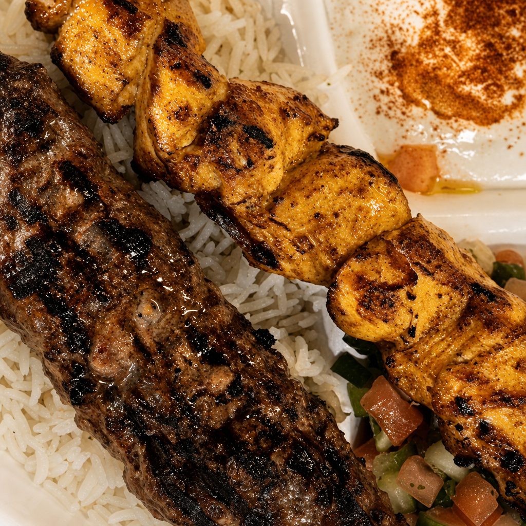 Mix two Kababs Plate.
